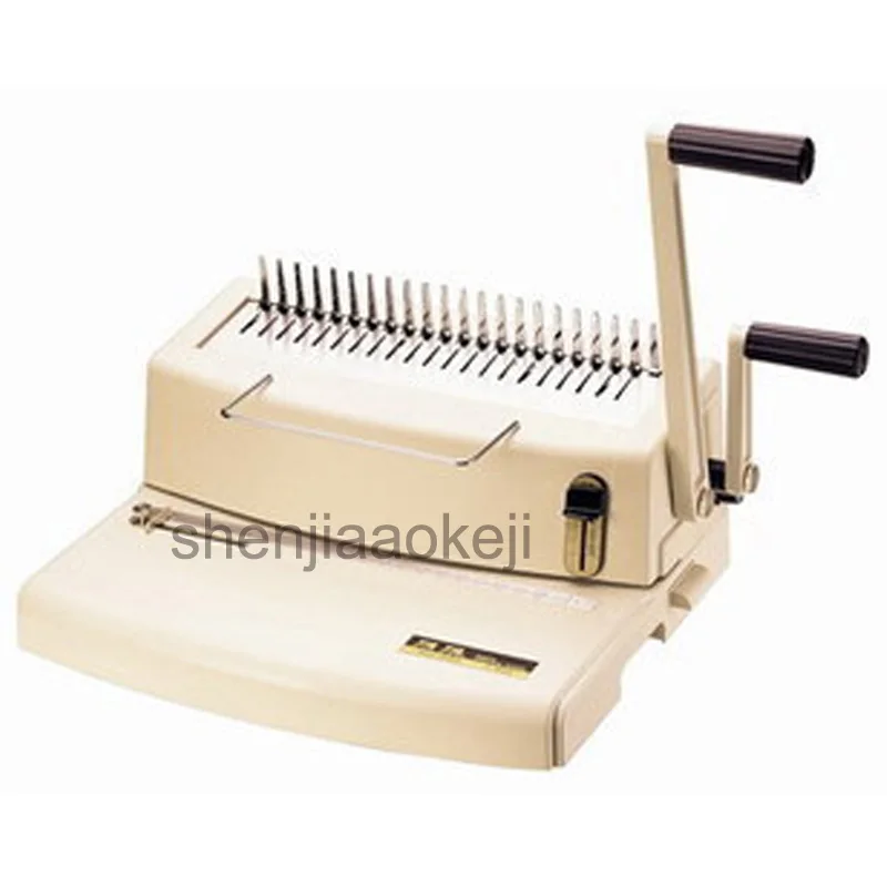 21holes comb Binding Machine rubber ring Binding Machine Apron Punching Machine Bookbinding Machine  1pc