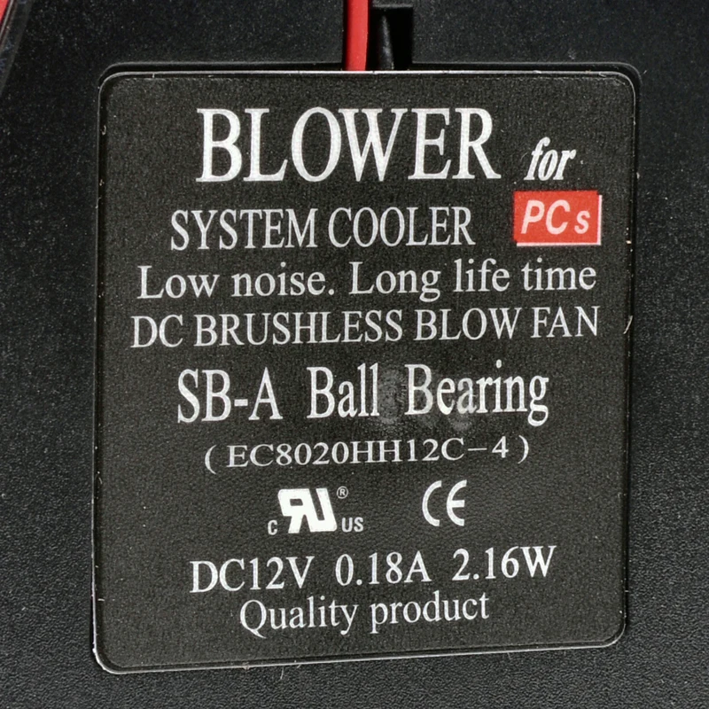 ブランド新オリジナル EC8020HH12C-4 11 × 9 × 2 センチメートル DC12V 0.18A 2.16 ワット diy の改造冷却側送風機ファン冷却ファン