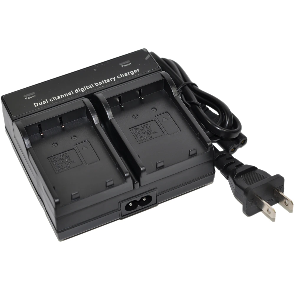 Battery Charger AC Dual For LP-E5 LPE5 LC-E5 LCE5 1000D 450D 500D Kiss F X2 X3 Rebel T1i Xsi Digital Camera New