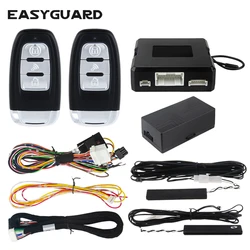 Universal PKE Passive Keyless Entry Remote Engine Start Compatible With OEM Push Button Start Car Alarm System