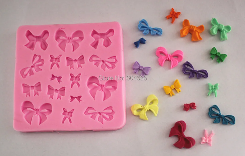 Bows Silicone Mould Fondant Mold Silicone Sugar Mini Mold Craft Molds DIY Cake Decorating