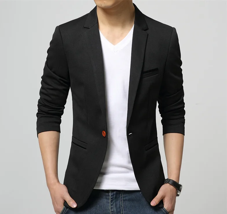 2021 Fashion Party Mens slim fit baumwolle blazer Anzug Jacke schwarz blau beige plus größe L-6XL Männlichen blazer Herren mantel hochzeit kleid