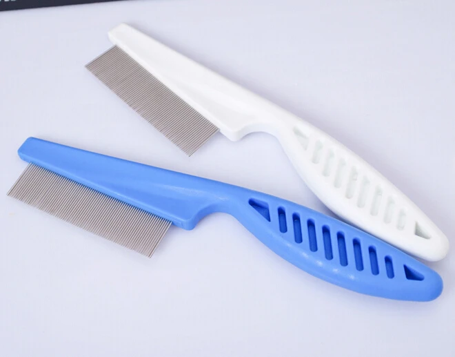 

New Pet Dog Hair Shedding Grooming Comb Puppy Cat Stainless Pin Brush Flea Comb ss338