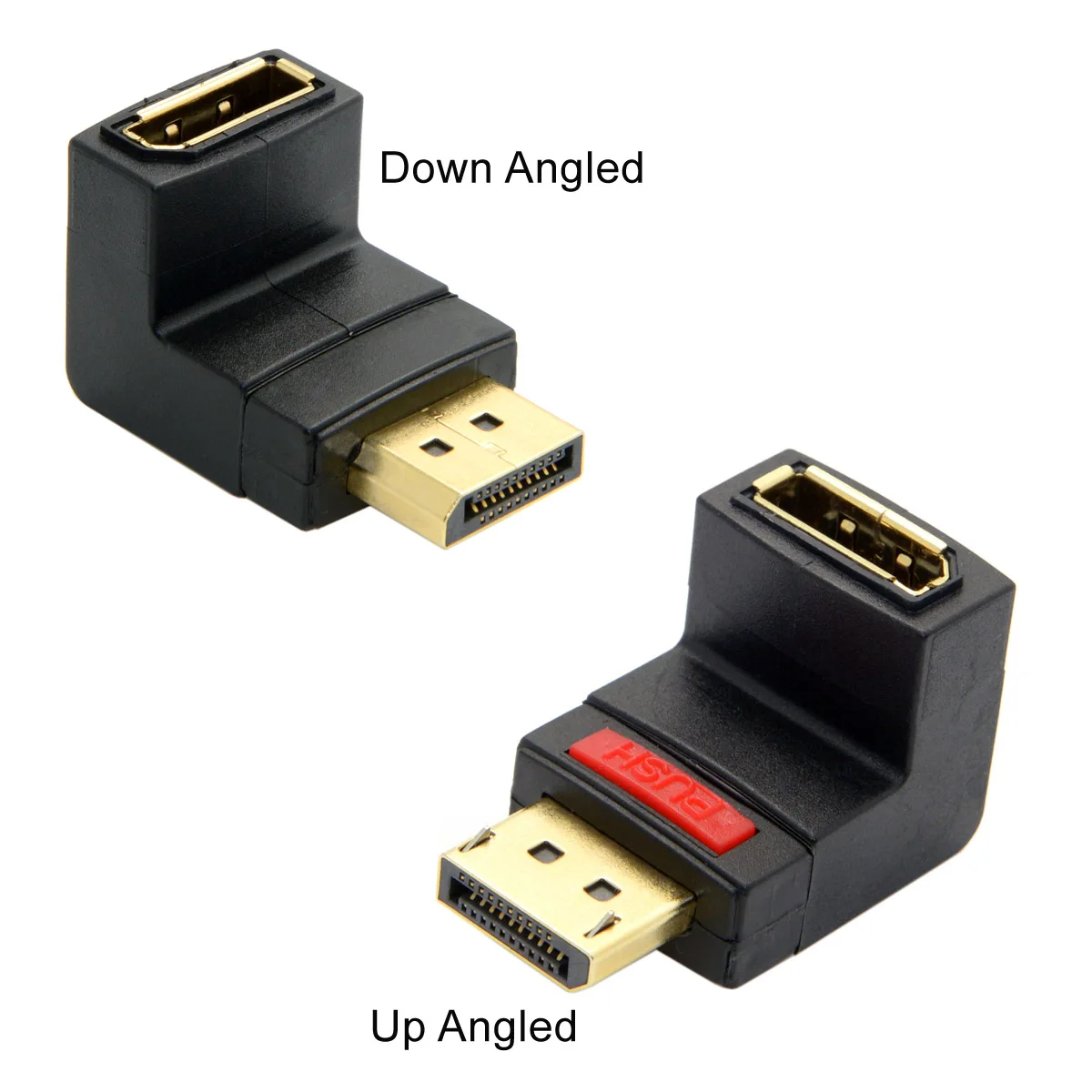 Chenyang 90 Graden Omlaag Haakse Displayport Man-vrouw Extension Adapter