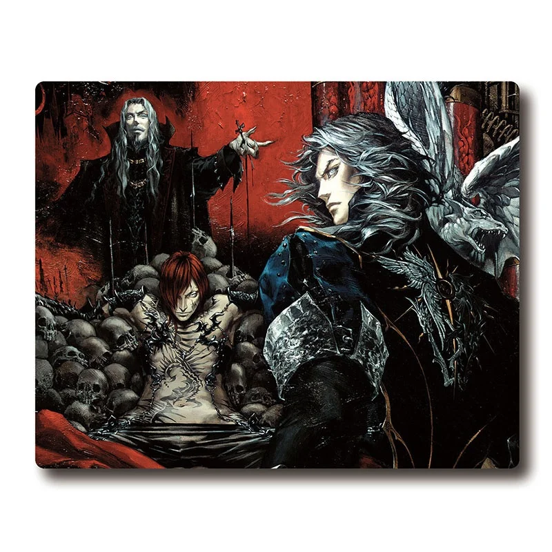 Alucard Son of Dracula CASTLEVANIA theme printing Heavy weave Non-slip rubber pad office mouse pad Coaster 220x180x3mm