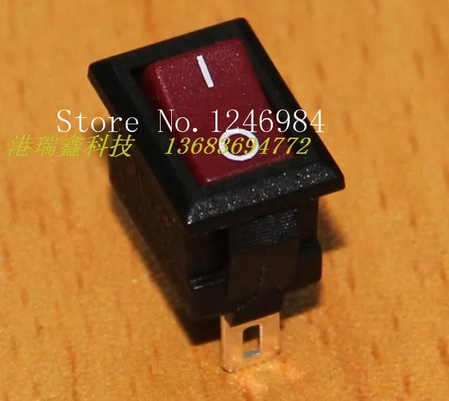 [SA]Ultra-small power switch -Taiwan group LIGHT single rocker switch red mini boat type switch MRA--100PCS/LOT