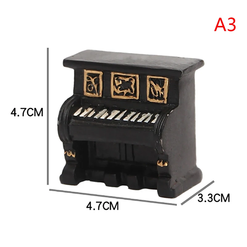 Mini Retro Small Telephone Radio Pianos Cameras Toy Dollhouse Miniatures 1:12 Accessories Antique Imitation Nostalgia Doll House