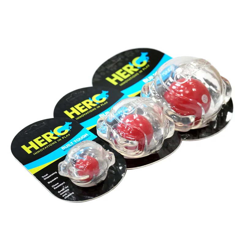 CAITEC Dog Toys New Squeaker Ball Floatable Springy Bite Resistant Great for Tossing Chasing Can also Forage 3 Sizes