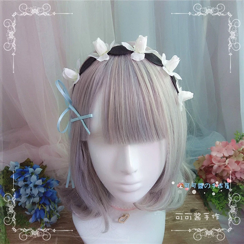 From scratch, the cross-world life handmade Rem Ramrem hair hoop cos hair clip spread maid