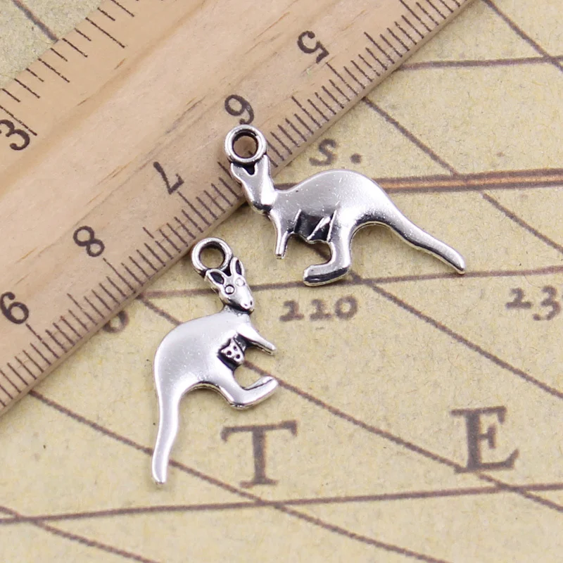 30pcs Charms Australia Kangaroo 21x19mm Tibetan Pendants Crafts Making Findings Handmade Antique Jewelry DIY Necklace