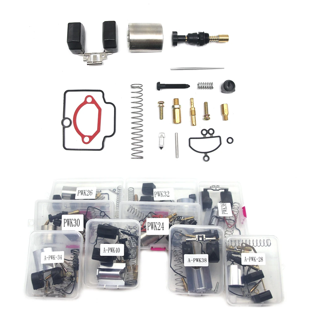 Sclmotos- 24 26 28 30 32 34 36 38 40mm PWK KEIHIN KOSO OKO Motorcycle Carburetor Carburador Repair Kit with spare jets sets