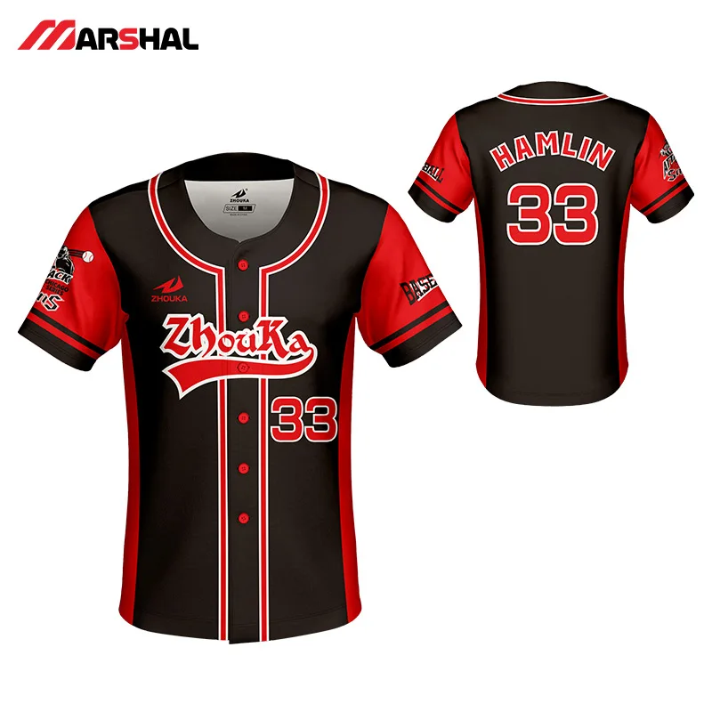 Customized Design Baseball Jersey For Mens Full Sublimated Sportswear Training Shirts Camisa Beisebol Throwback Baseball Jerseys