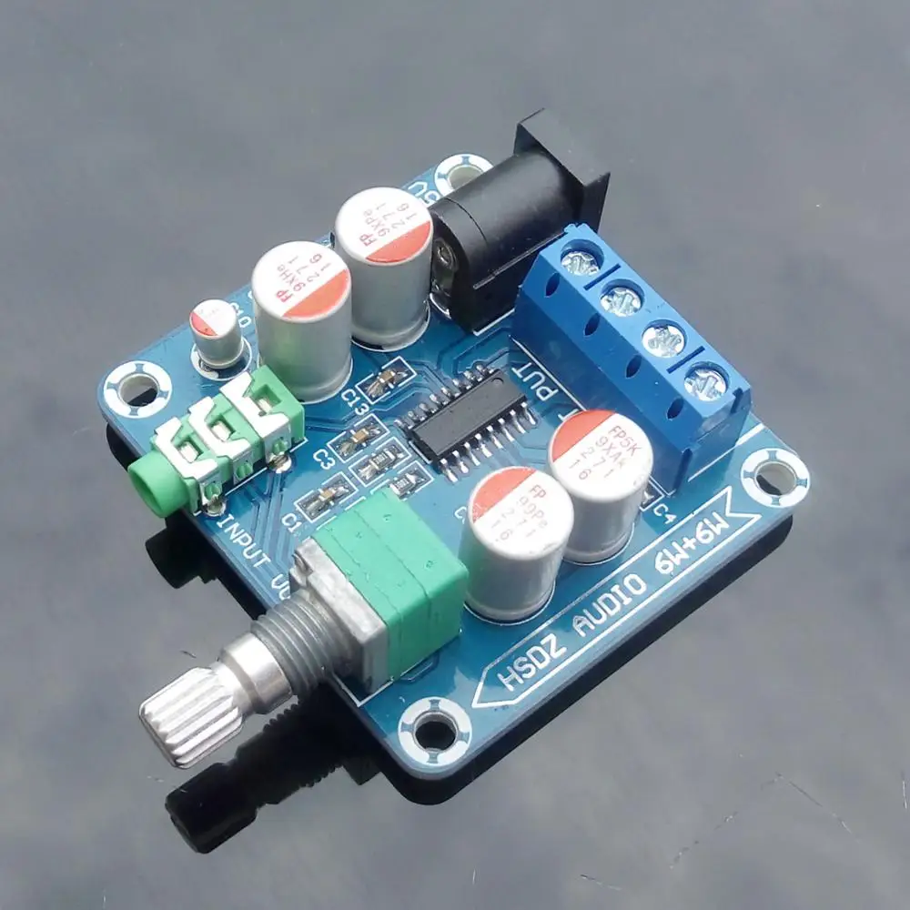 6W + 6W PAM8406 DC 5V USB powered  Desktop computer Class D digital amplifier board