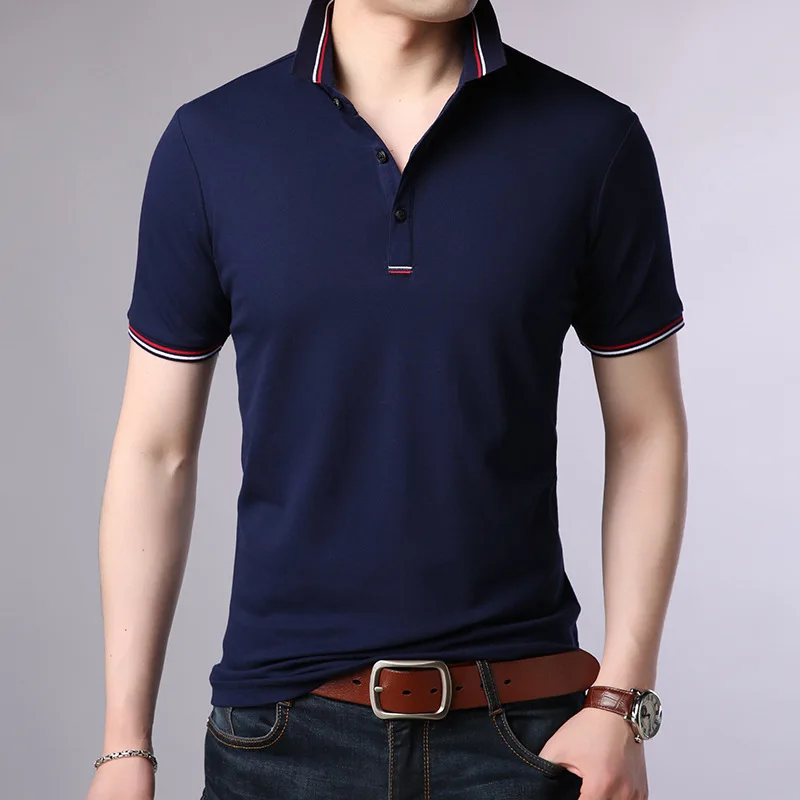 New Fashion Brand Polo Shirt Men Casual Solid Color Short Sleeve Top Quality Shirt Summer Casual Slim Fit Boys Polo Shirts