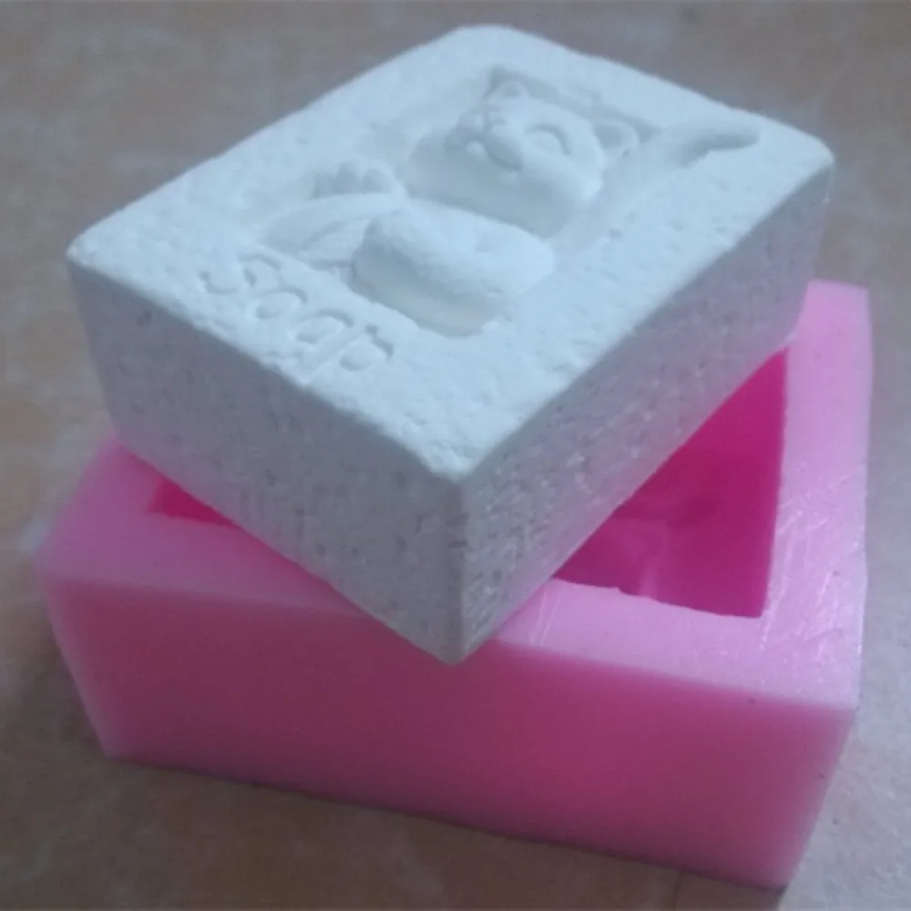 Cat DIY Soap Mold Scented Candle Wax Melt Mould 3D Silicone Molds for Natural Soap Making