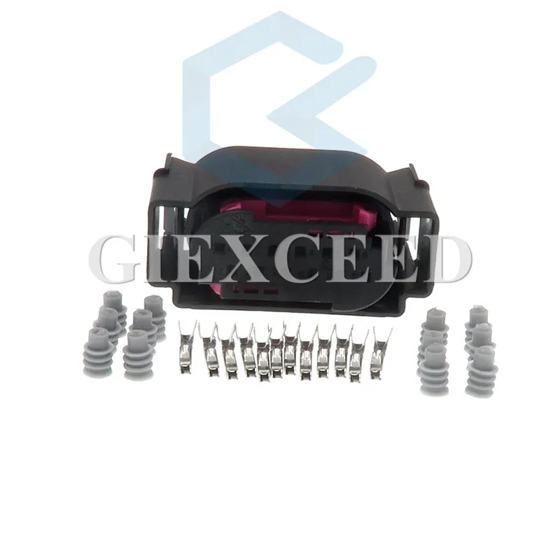 

12 Pin 4E0 972 713 4E0972713 1534151-1 1534152-1 Lane Assist LCA Connector Plug Auto Socket 1-967680-1 For VW Audi Porsche Benz