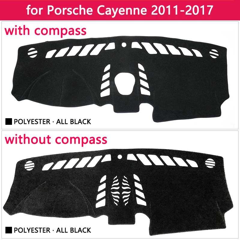 for Porsche Cayenne 958 2011~2017 GTS Turbo S Anti-Slip Mat Dashboard Cover Pad Sunshade Dashmat Protect Carpet Accessories Cape