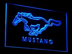 d054 Mustang LED Neon Light Signs Plastic Crafts 7 colors sent in 24 hrs