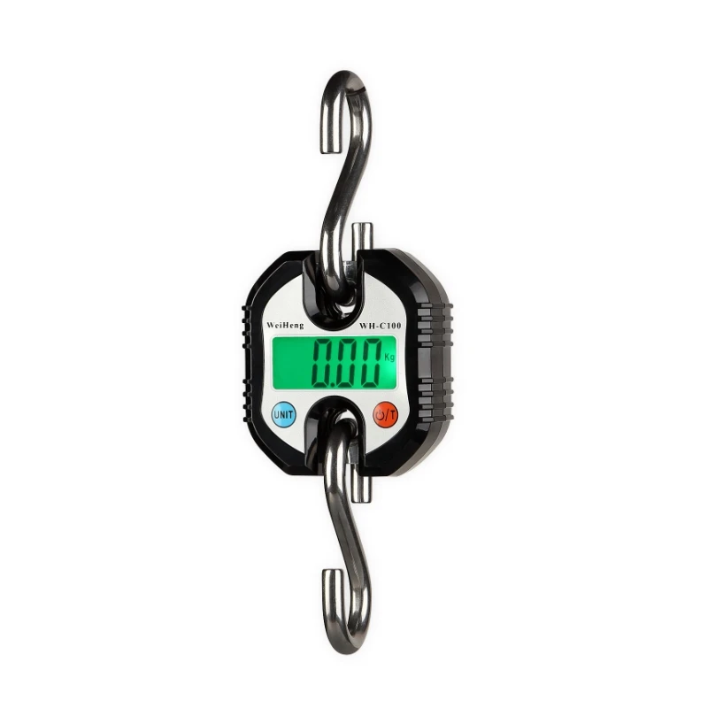 Brand Mini Crane Scale 150kg 50g Portable Digital Stainless Steel Hook Hanging Livestock Scales Loop Heavy Duty Weighing Balance