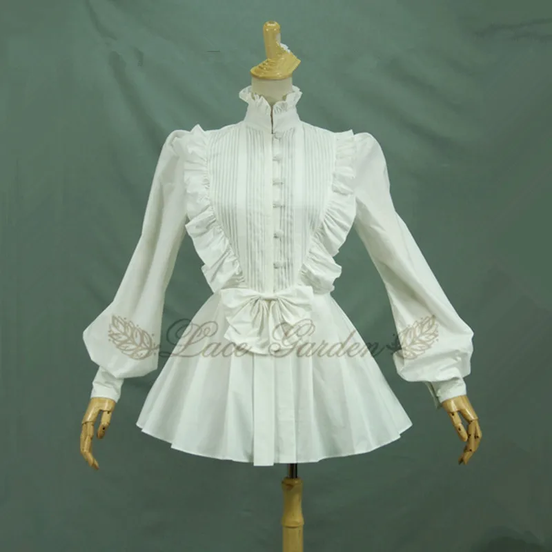 

Бесплатная доставка 2021 новые модные черные и белые хлопковые рубашки для женщин с длинным рукавом-фонариком королевские блузки Топы с бантом XS-XL