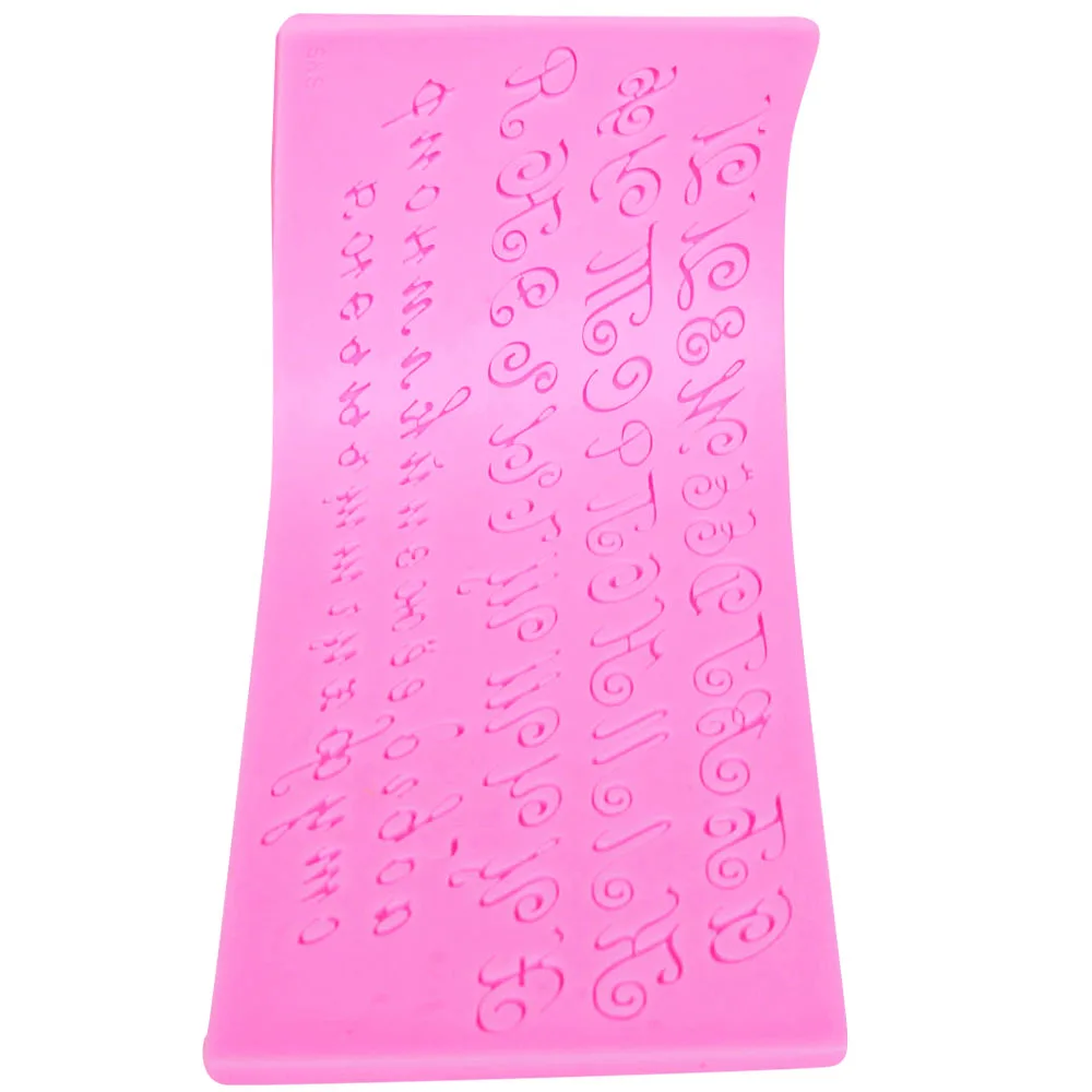 Sophronia M471 Russian Capital Lower Letter Silicone Molds Fondant Moulds Cake Decorating Cupcake Alphabets Forms Baking Tools