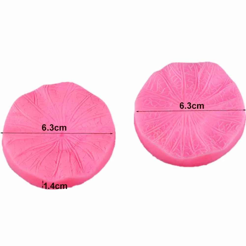 Byjunyeor Lotus Leaf Flower Veiners Silicone Molds Fondant Sugarcraft Gumpaste Resin Clay Water Paper Cake Decorating Tools m758