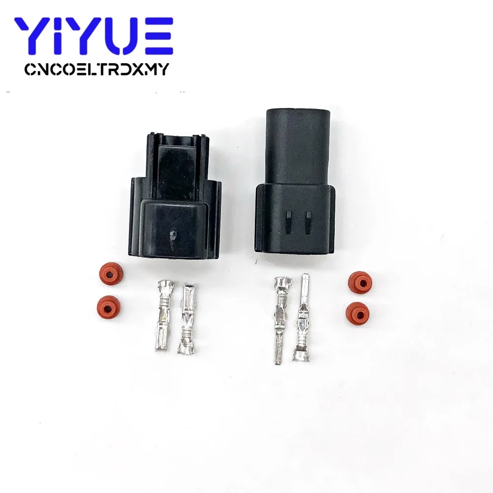 5 Set 2 Pin 174354-2 174352-2 Female Male Waterproof Wire Connector Plug Car Auto Sealed Car Truck Denso Connectors