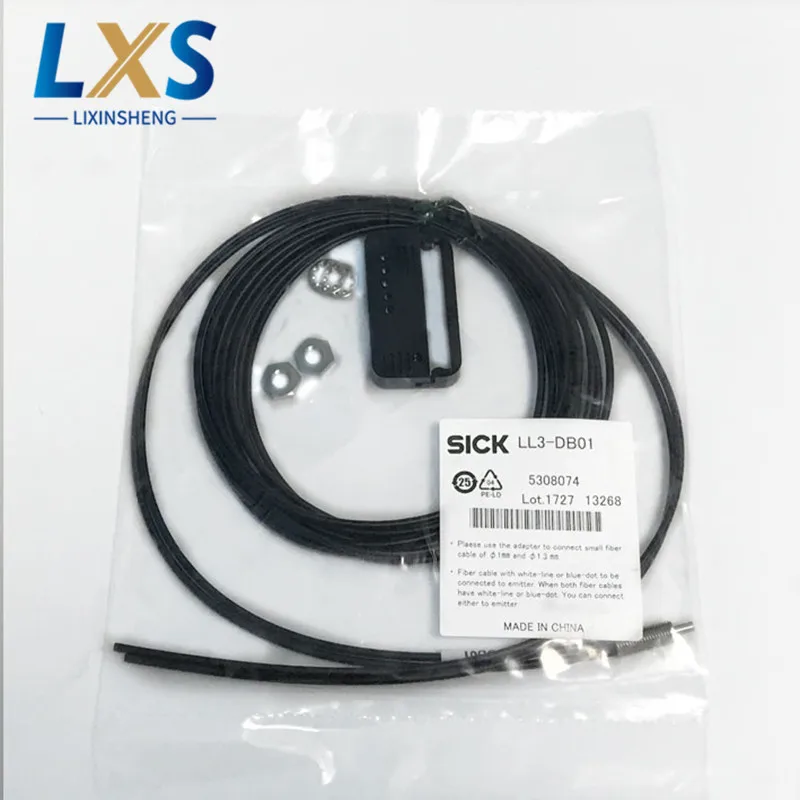 2 Meter Length SICK Optical Fiber LL3 - DB01 Optic Cable /Optical Cord For Industrial Machinery