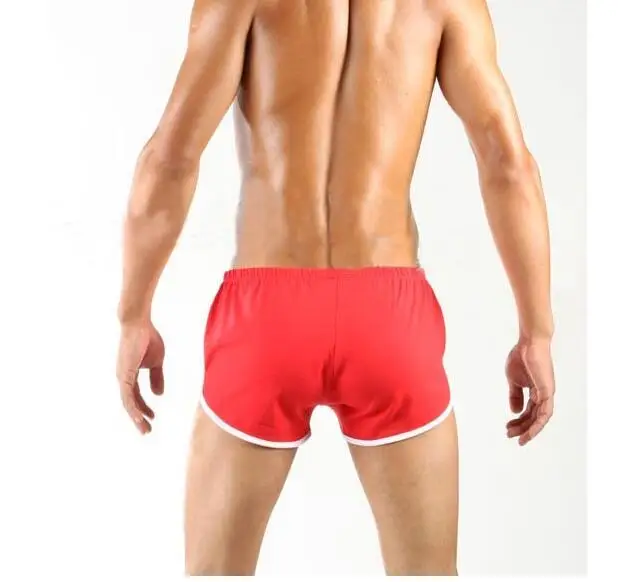 Free shipping Men\'s shorts Motion pants Low waist color matching fitness yoga Private customized BOYTHOR