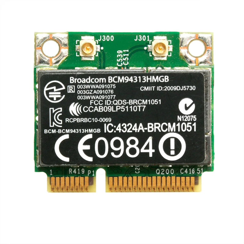 2018 pół Mini PCI-E 802.11n Bluetooth karta Wifi BCM94313HMGB 600370-001 dla DELL dla HP