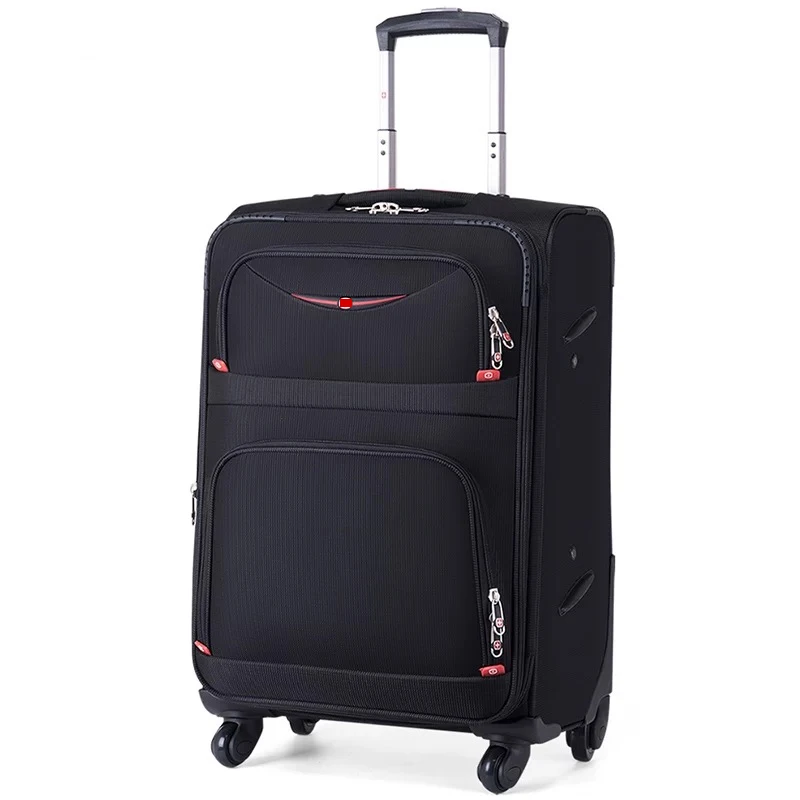 Hot! Nieuwe Zwitserse Merk Business Rolling Bagage Set Met Handtas Universele Wiel Doek Doos Mannen Mode Koffer Trolley Reistas