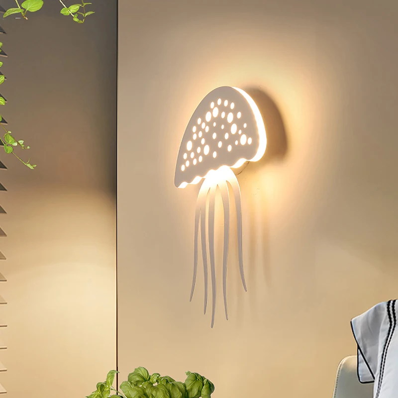 

Modern LED Jellyfish Wall Lamps Indoor Decor Nordic Bedside Wall sconce Corridor Aisle Study Kids Room Wall light