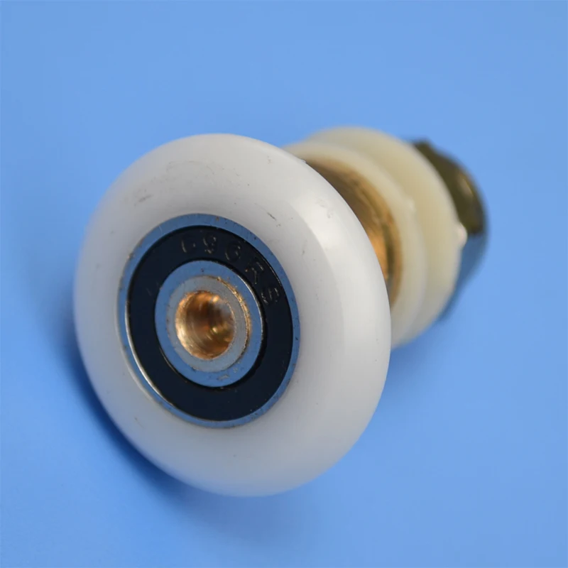 Spedizione gratuita 27mm ruota eccentrica doccia puleggia bagno porta scorrevole in vetro rullo riparazione domestica parte hardware