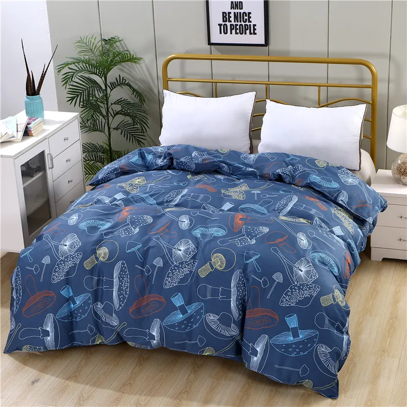 1 piece 100% combed cotton fabric high-grade active printing with zipper duvet cover customizable size