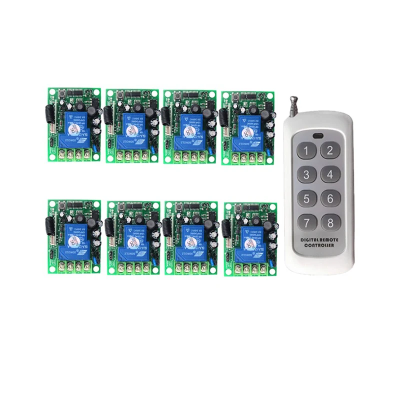 Wireless Remote Control Switch AC 220V 110V 85-265V 30A Relay Output Radio RF Transmitter And 315/433 MHz Receiver