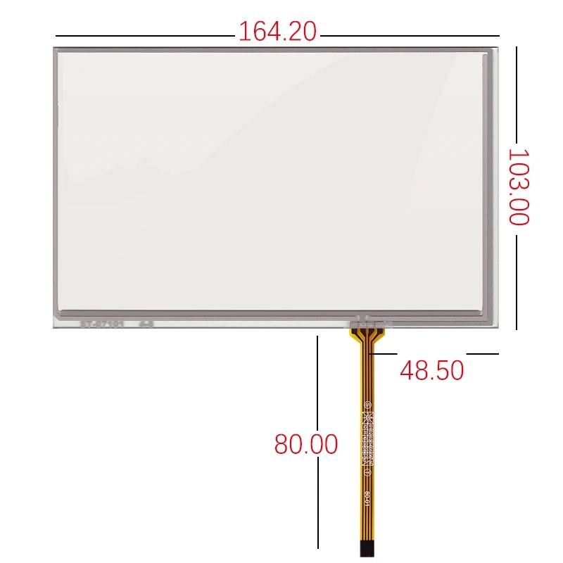 Écran tactile 7.1 pouces ST-07101 pour AT070TN83 v.1, 164x103
