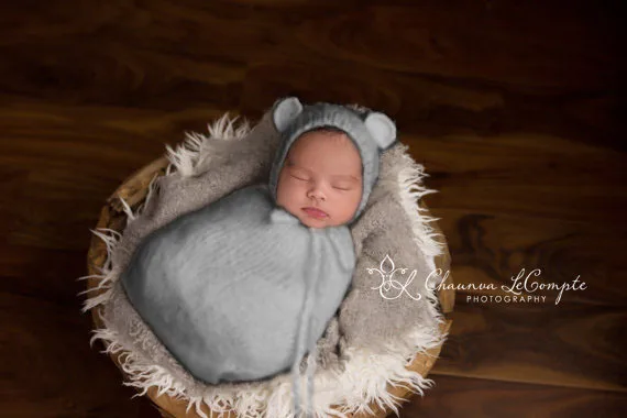 Sac de couchage réglable en tricot pour bébé, avec bonnet, vêtements tricotés à la main, vêtements de photographie pour nouveau-né, nouvelle collection