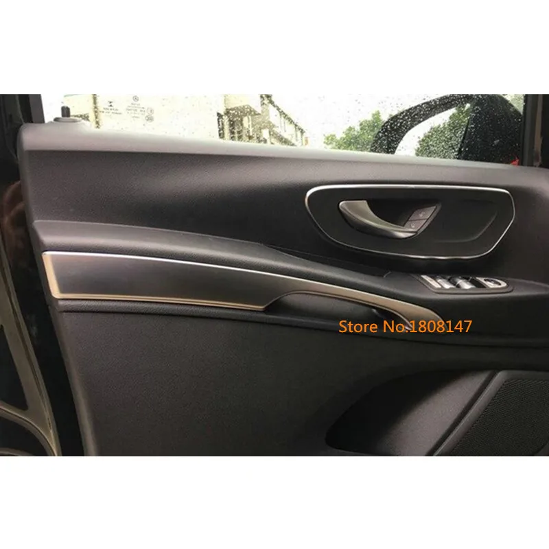 Car Door Stick Window Handrail Panel Armrest Cover Trim Frame Molding 1Pcs For Benz Vito W447 2016 2017 2018 2019 2020 2021 2022