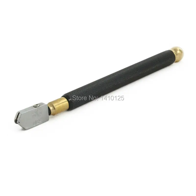 

Professional Oil Filled Tungsten Carbide Glass Cutter Tools Cutting Wheel Black with Metal Handle