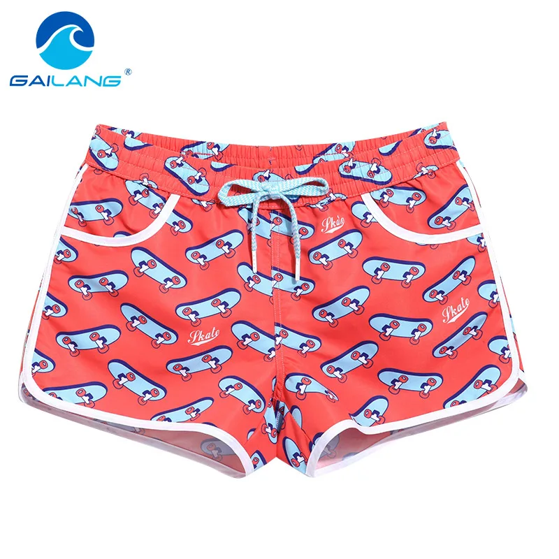 Gailang Brand Women Beach Boardshorts Swimwear Swimsuits Summer Quick Drying Lady Short Bottoms Boxer Trunks Plus Large Size XXL