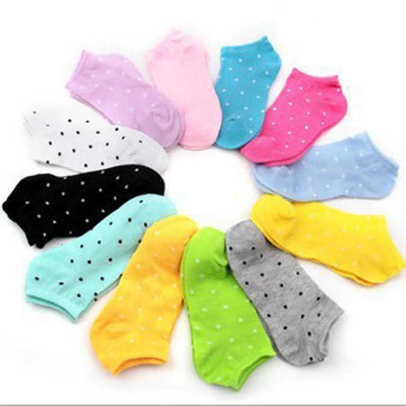 5pairs/lot Spring Summer Women Short Socks Girls Low Cut Ankle Socks Breathable Solid Fashion Calcetines mujer Chaussette Femme