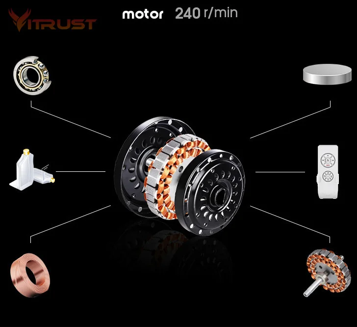 Dimmable Ceiling Fans with Lights and Modern Invisible Retractable LED Chandelier Fan Light 36/42 inches with Remote control.