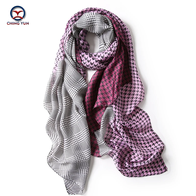 

CHING YUN Scarf Female Style Spring And Autumn Especially Yarn Yarn Silk-like Shawl Summer Sun Beach Long Dual-Use Scarves