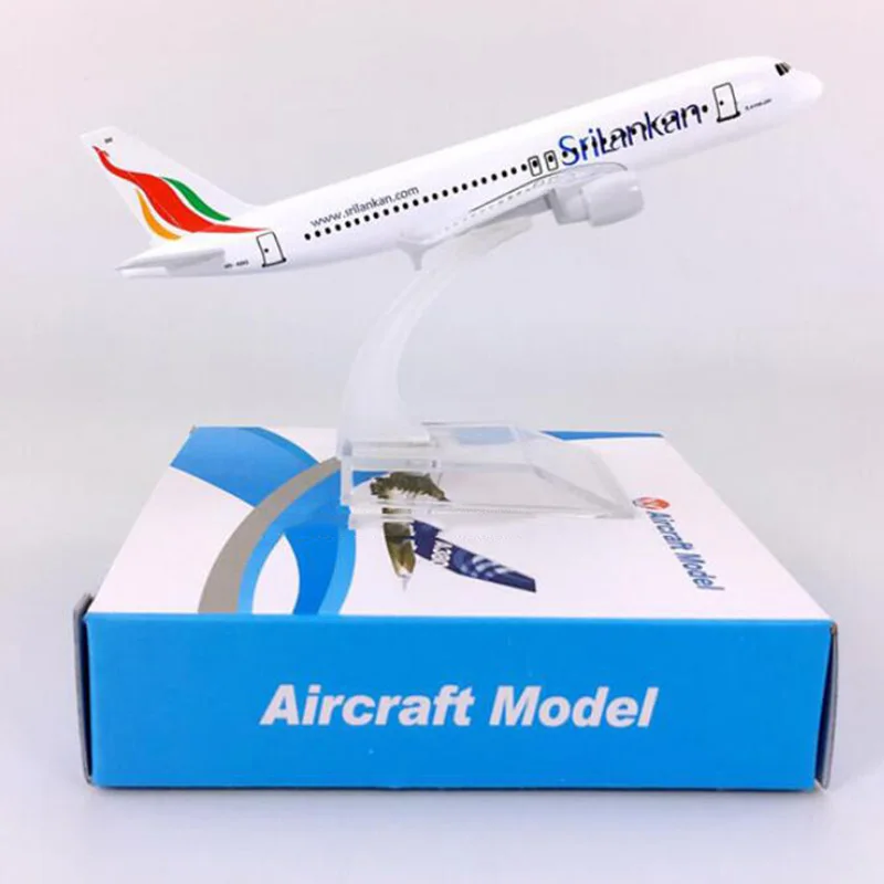 16CM 1:400 A320-200 model Srilankan airlines with base alloy aircraft plane collectible display model collection