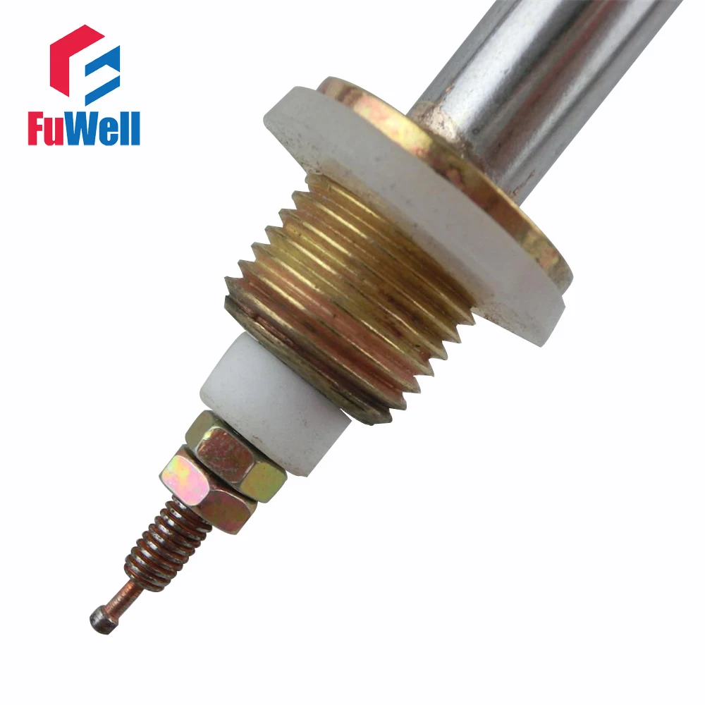 Spiral Stainless Steel Immersion Heater Copper Head Distilled Water Heating Element 80mm Tube Height 220V 380V 2500W 3000W 4500W