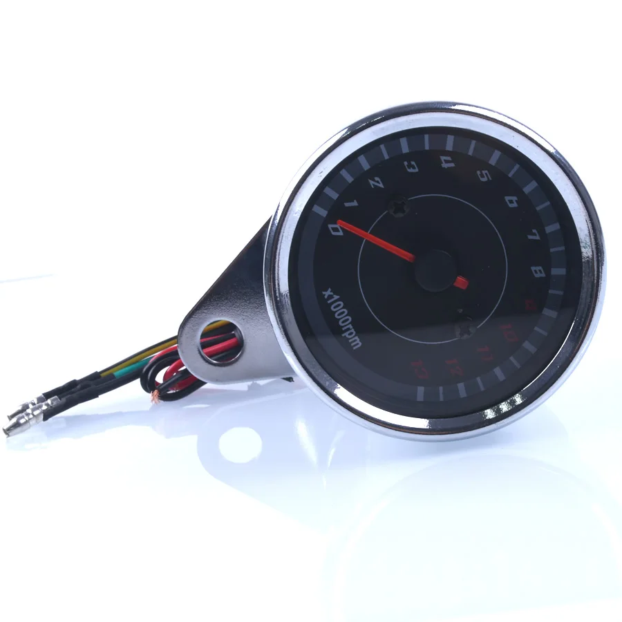 13000 RPM Scooter Motorcycle Analog Tachometer Gauge Night Light Motorcycle Instruments Scooter Speed Indicator