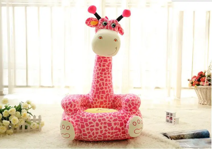 about 70x42cm cartoon giraffe design plush toy sofa tatami plush toy sofa floor seat cushion for children, birthday gift t5439