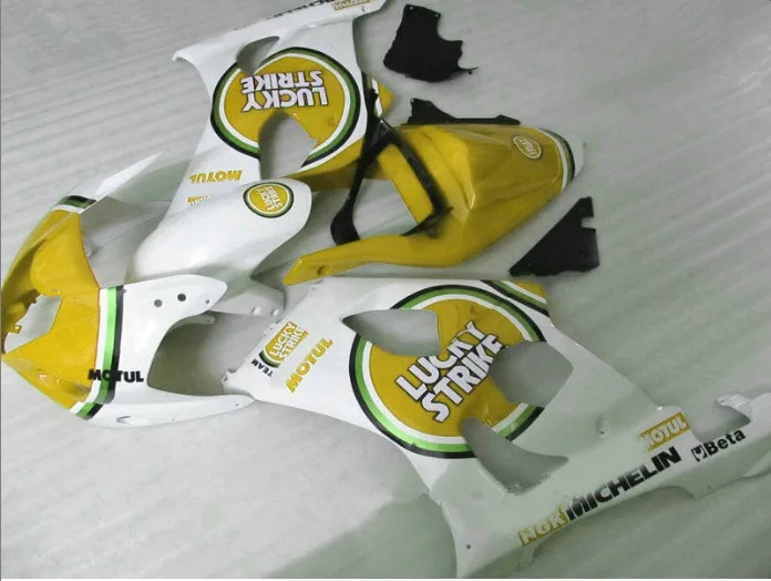 Injection Hey-Fairing Kit Fits For GSXR1000 K3 2003-2004 GSXR 1000 03-04 Yellow White for Suzuki