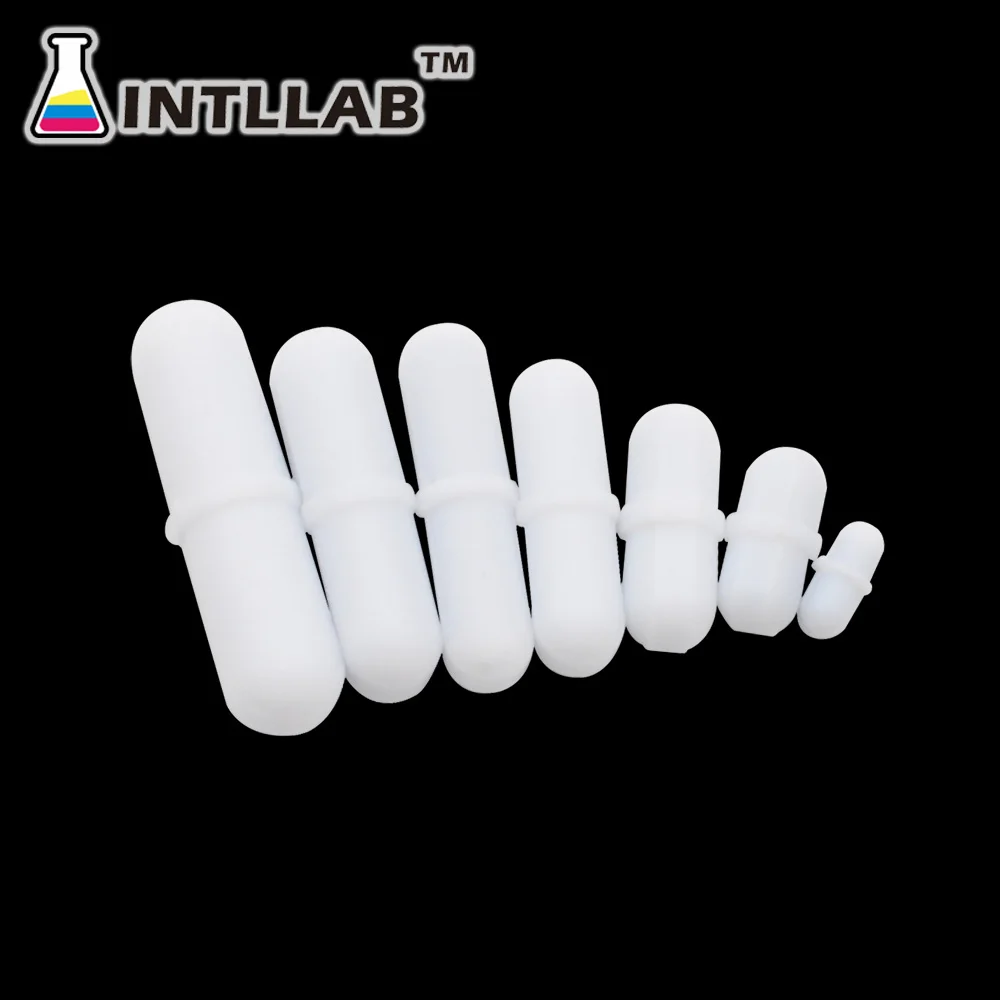 INTLLAB Magnetic Stirrer Bar Mixed Size PTFE Magnetic Stirrer Mixer Stir Bars