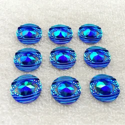 10pcs shiny Round rhinestone Flat back crystal Cabochon Art Supply Decoration Charm Craft buttons 18mm -E847